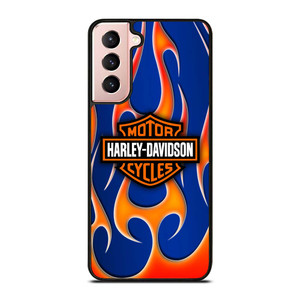HARLEY DAVIDSON BLUE FLAME LOGO Samsung Galaxy S21 Case Cover HARLEY DAVIDSON BLUE FLAME LOGO Samsung Galaxy S21 Case Cover