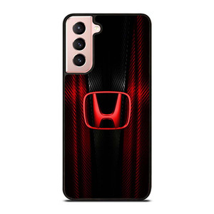 HONDA LOGO RED CARBON Samsung Galaxy S21 Case Cover HONDA LOGO RED CARBON Samsung Galaxy S21 Case Cover
