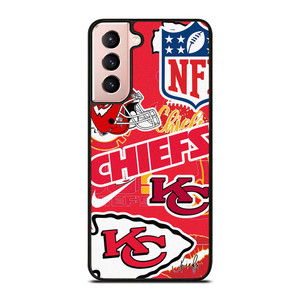 KANSAS CITY CHIEFS NFL STICKER BOMB Samsung Galaxy S21 Case Cover KANSAS CITY CHIEFS NFL STICKER BOMB Samsung Galaxy S21 Case Cover
