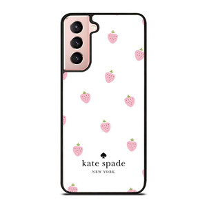 KATE SPADE NEW YORK PINK STRAWBERRY Samsung Galaxy S21 Case Cover KATE SPADE NEW YORK PINK STRAWBERRY Samsung Galaxy S21 Case Cover