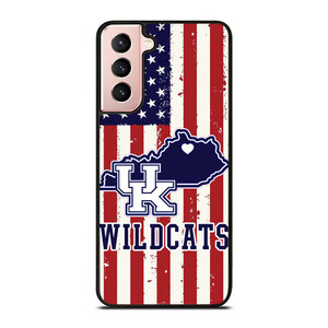 KENTUCKY WILDCATS AMERICAN FLAG Samsung Galaxy S21 Case Cover