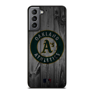 OAKLAND ATHLETICS BASEBALL MLB WOOD LOGO Samsung Galaxy S21 Plus Case Cover