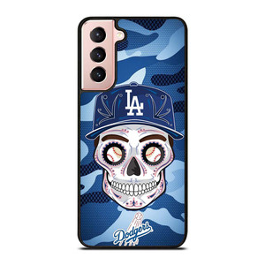 LA DODGERS SKULL CAMO Samsung Galaxy S21 Case Cover LA DODGERS SKULL CAMO Samsung Galaxy S21 Case Cover