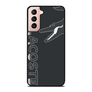 LACOSTE CROCODILE ALL BLACK Samsung Galaxy S21 Case Cover LACOSTE CROCODILE ALL BLACK Samsung Galaxy S21 Case Cover