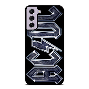 ACDC METAL CARBON LOGO Samsung Galaxy S21 FE Case Cover