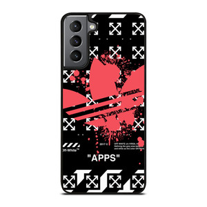 OFF WHITE X ADIDAS RED Samsung Galaxy S21 Plus Case Cover