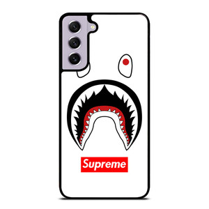 BAPE CAMO SHARK SUPREME WHITE Samsung Galaxy S21 FE Case Cover BAPE CAMO SHARK SUPREME WHITE Samsung Galaxy S21 FE Case Cover