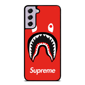 BAPE SHARK SUPREME RED Samsung Galaxy S21 FE Case Cover