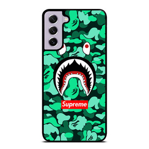 CAMO BATHING APE SUPREME GREEN Samsung Galaxy S21 FE Case Cover