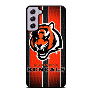 CINCINNATI BENGALS METAL SYMBOL Samsung Galaxy S21 FE Case Cover