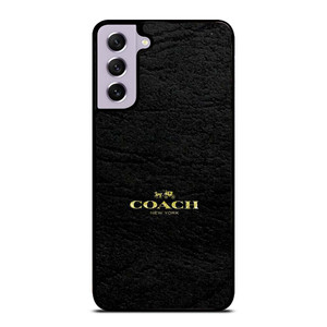 COACH LOGO TEXTURE BLACK Samsung Galaxy S21 FE Case Cover