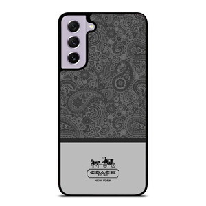 COACH NEW YORK GREY BATIK Samsung Galaxy S21 FE Case Cover COACH NEW YORK GREY BATIK Samsung Galaxy S21 FE Case Cover