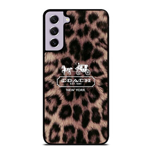 COACH NEW YORK LEOPARD Samsung Galaxy S21 FE Case Cover COACH NEW YORK LEOPARD Samsung Galaxy S21 FE Case Cover