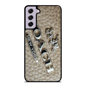 COACH NEW YORK LOGO ON LEATHER Samsung Galaxy S21 FE Case Cover COACH NEW YORK LOGO ON LEATHER Samsung Galaxy S21 FE Case Cover