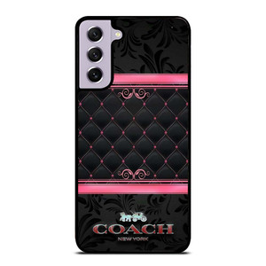 COACH NEW YORK PINK BLACK Samsung Galaxy S21 FE Case Cover