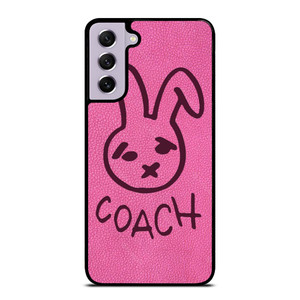 COACH NEW YORK RABBIT LEATHER PINK Samsung Galaxy S21 FE Case Cover
