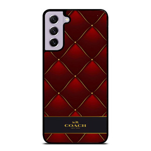 COACH NEW YORK RED GOLD Samsung Galaxy S21 FE Case Cover COACH NEW YORK RED GOLD Samsung Galaxy S21 FE Case Cover