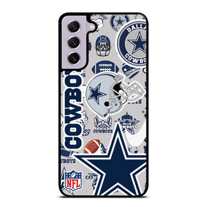 DALLAS COWBOYS NFL STICKER BOMB Samsung Galaxy S21 FE Case Cover