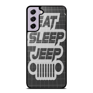 EAT SLEEP JEEP LOGO Samsung Galaxy S21 FE Case Cover