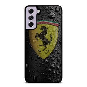 FERRARI DROP WATER BLACK Samsung Galaxy S21 FE Case Cover