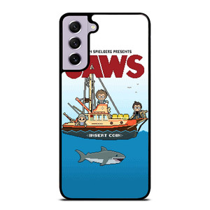 JAWS LOGO 8 BIT Samsung Galaxy S21 FE Case Cover