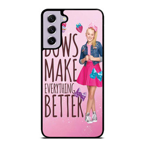 JOJO SIWA BOWS MAKE EVERYTHING BETTER Samsung Galaxy S21 FE Case Cover JOJO SIWA BOWS MAKE EVERYTHING BETTER Samsung Galaxy S21 FE Case Cover