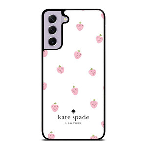 KATE SPADE NEW YORK PINK STRAWBERRY Samsung Galaxy S21 FE Case Cover KATE SPADE NEW YORK PINK STRAWBERRY Samsung Galaxy S21 FE Case Cover