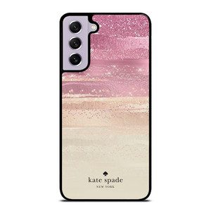 KATE SPADE NEW YORK ROSE GOLD GLITTER Samsung Galaxy S21 FE Case Cover KATE SPADE NEW YORK ROSE GOLD GLITTER Samsung Galaxy S21 FE Case Cover