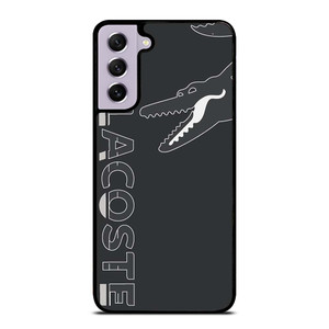 LACOSTE CROCODILE ALL BLACK Samsung Galaxy S21 FE Case Cover