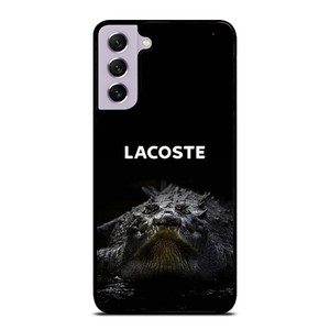 LACOSTE CROCODILE BLACK Samsung Galaxy S21 FE Case Cover LACOSTE CROCODILE BLACK Samsung Galaxy S21 FE Case Cover