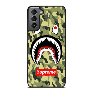 BAPE BATHING CAMO SHARK SUPREME Samsung Galaxy S21 Plus Case Cover