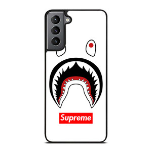 BAPE CAMO SHARK SUPREME WHITE Samsung Galaxy S21 Plus Case Cover BAPE CAMO SHARK SUPREME WHITE Samsung Galaxy S21 Plus Case Cover