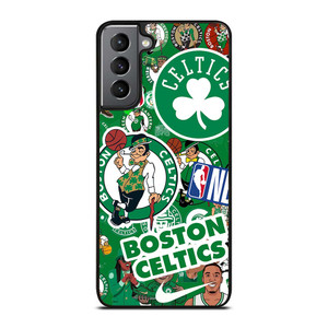 BOSTON CELTICS NBA STICKER BOMB Samsung Galaxy S21 Plus Case Cover