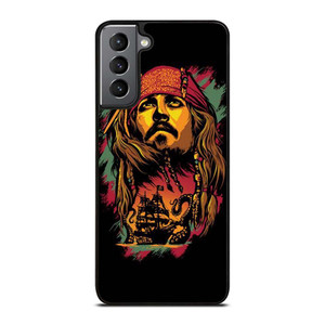 CAPTAIN JACK PIRATES OF THE CARIBBEAN ART Samsung Galaxy S21 Plus Case Cover