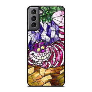 CHESHIRE CAT STAINED GLASS Samsung Galaxy S21 Plus Case Cover