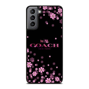 COACH FLOWERS PURPLE Samsung Galaxy S21 Plus Case Cover