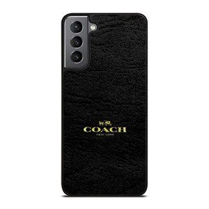 COACH LOGO TEXTURE BLACK Samsung Galaxy S21 Plus Case Cover COACH LOGO TEXTURE BLACK Samsung Galaxy S21 Plus Case Cover