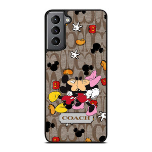 COACH MICKEY MINNIE MOUSE KISS Samsung Galaxy S21 Plus Case Cover