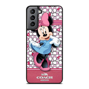 COACH MINNIE MOUSE PINK PATTERN Samsung Galaxy S21 Plus Case Cover