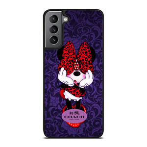 COACH MINNIE MOUSE PURPLE Samsung Galaxy S21 Plus Case Cover