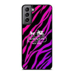 COACH NEW YORK BLACK VIOLET Samsung Galaxy S21 Plus Case Cover COACH NEW YORK BLACK VIOLET Samsung Galaxy S21 Plus Case Cover