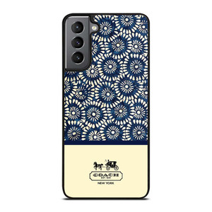 COACH NEW YORK BLUE FLORAL BATIK Samsung Galaxy S21 Plus Case Cover COACH NEW YORK BLUE FLORAL BATIK Samsung Galaxy S21 Plus Case Cover