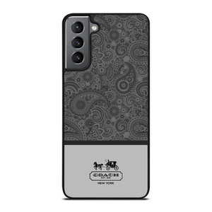 COACH NEW YORK GREY BATIK Samsung Galaxy S21 Plus Case Cover COACH NEW YORK GREY BATIK Samsung Galaxy S21 Plus Case Cover