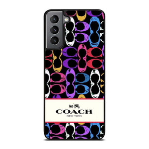 COACH NEW YORK PATTERN COLOR Samsung Galaxy S21 Plus Case Cover