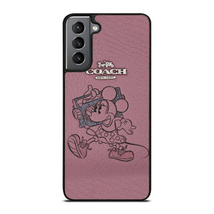 COACH NEW YORK PINK MICKEY MOUSE Samsung Galaxy S21 Plus Case Cover