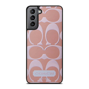 COACH NEW YORK PINK PATTERN Samsung Galaxy S21 Plus Case Cover