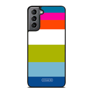 COACH NEW YORK STRIPE 2 Samsung Galaxy S21 Plus Case Cover COACH NEW YORK STRIPE 2 Samsung Galaxy S21 Plus Case Cover