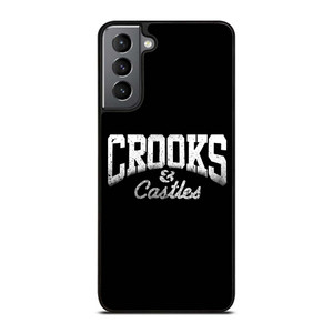 CROOKS AND CASTLES LOGO BLACK Samsung Galaxy S21 Plus Case Cover