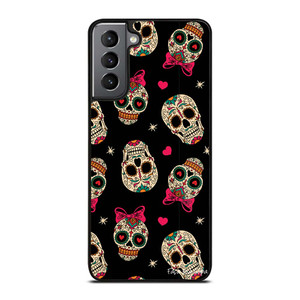 DAY OF THE DEAD CUTE PATTERN Samsung Galaxy S21 Plus Case Cover