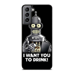 FUTURAMA BENDER QUOTE Samsung Galaxy S21 Plus Case Cover FUTURAMA BENDER QUOTE Samsung Galaxy S21 Plus Case Cover